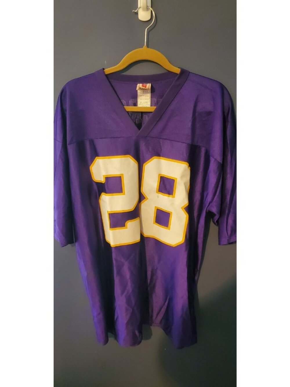 Vintage Reebok Replica NFL Minnesota Vikings Adrian Peterson #28 Jersey Size XL